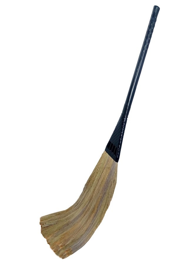 UMD Natural Grass Broom Stick, Wide Area Cleaning, Low Dust Release, Durable Flat Design (1) - Image 1